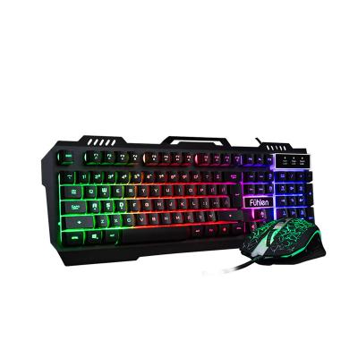 China OEM Strong Mechanical Wholesale Players Led Gaming Mechanical Sense Keyboard To Crack Mouse Mechanical Keyboard Glow Gaming Combo Custom LOGO for sale