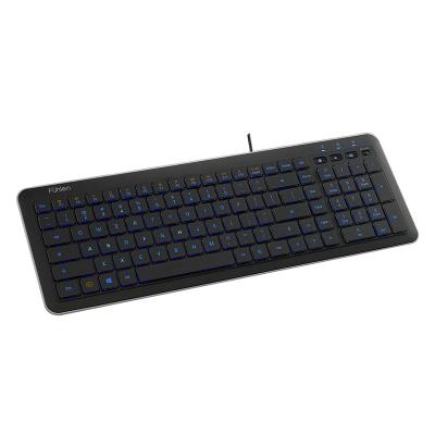 China High Quality Factory Office Keyboard Backlight 107 Ergonomic Keys Cable Custom Cable Keyboard Volume Control Keys Custom LOGO Ready To Use for sale