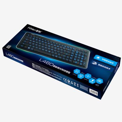 China Hot plug-and-play USB keyboard computer wired all-in-one keyboard commercial home English packaging keyboard wholesale for sale