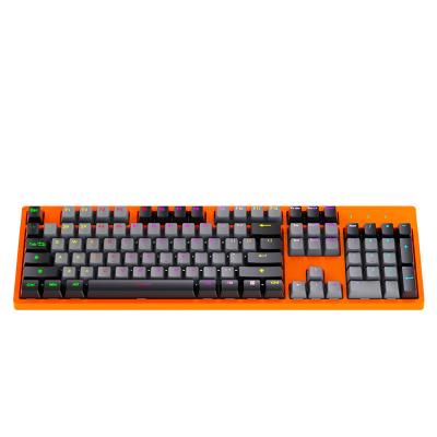 China Anti-ghosting Fuhlen K3 Gaming mechanical keyboard professional gamer led light mechanical keyboard OEM keys color Nanoscale waterproofing for sale