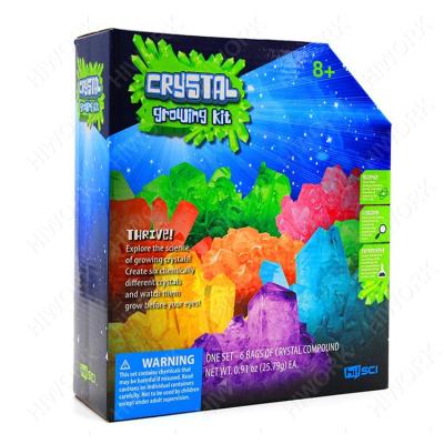 China ITEM of Crystal Growing Powder New DIY for Kids Educational STEM Toy Science Educational Lab Toys 6 Colors Crystal Growing Kit for sale