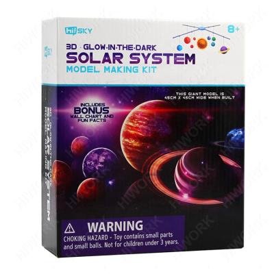 China Solar System Kit Nine Plastic Planets Painting Plastic Toys Stem Learn Toys Diy Kids Toy Stems Toys Solar System-Small Kit for sale