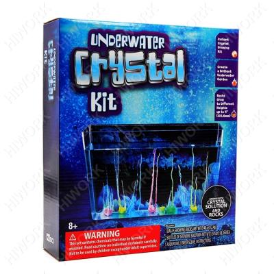 China Plastic DIY STEM Toys Kids Crystal Growing Magic Stone Underwater Crystal Kit For 8+ for sale