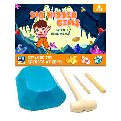 China Improve Child's Ability New Arrival Manual Gemstone Meteorites Excavation For Kids 6+ for sale