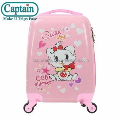 China 2021 Vacation Trolley Printing Children Cartoon Carry On Pink Children Suitcase Sets Lovely Girl Travel Luggage for sale