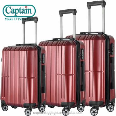 China Good Quality Vacation Fashion ABS+PC Aluminum Travel Bag Trolley Luggage Case Trolley Bags With TSA Lock for sale