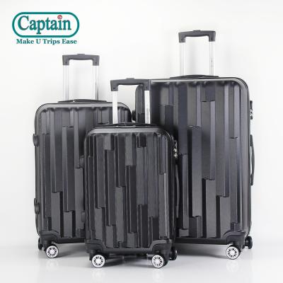 China Vacation 3pcs 360 Degree Luggage Set ABS Travel Suitcase Sets Trolley Hard Shell Luggage Bag for sale