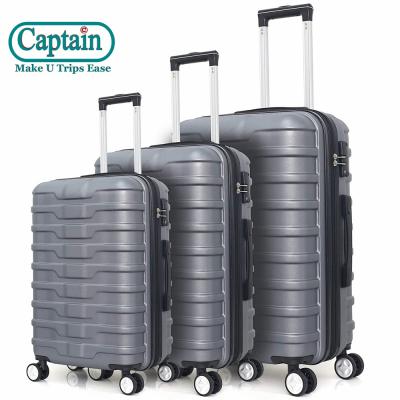 China Vacation Case Lightweight Hard Trolley Luggage Bag Carry On Luggage Plastic ABS Suitcase Moving Set for sale