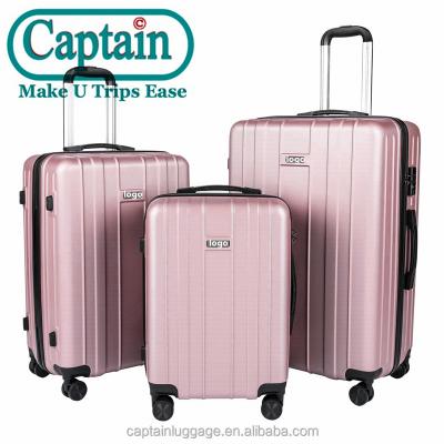 China Cheap Travel Carry On Baggage ABS Luggage Sets On Wheels Lightweight Plastic Suitcase Boxes Briefcase Trolley Bags for sale