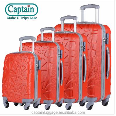 China Vacation ABS Luggage Sets 4 Pieces Travel Bag Hardside Spinner Rolling Luggage Lightweight Trolley Suitcase for sale