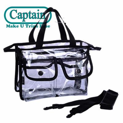 China Fashionable Custom Storage PVC Transparent Clothes Travel Bag Zipper for sale