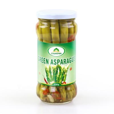 China New Product Canned Culture Porcelain Grilled Pickled Green Asparagus In Glass Jar With Factory Supply for sale