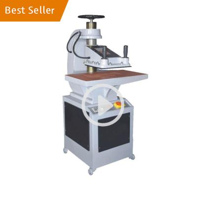 China Hotels Hydraulic Clicking Presses Swing Arm Cutting Machine Material Cutting Machine Leather Production Machine for sale