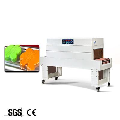 China Food Portable Semi Automatic Shrink Wrap Machine Round Hotel Round Toilet Bar Soap Pleat Wrapping Packing Machine for sale