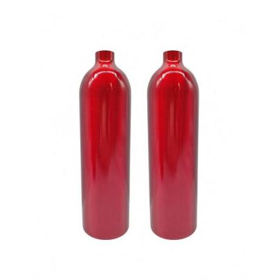 China Custom Logo Empty Aluminum Portable Medicine Oxygen Cylinder For Travel for sale