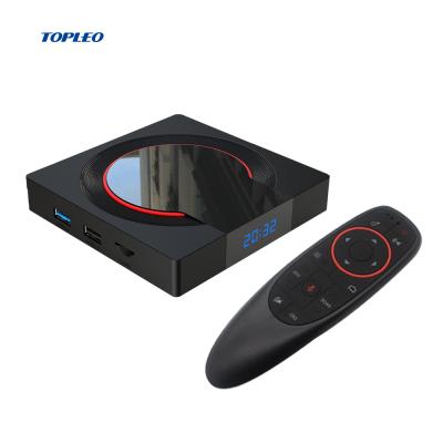 China New Design i96 pro Amlogic S905X3 CPU Amlogic S905X3 Topleo Quad Core 4GB RAM OEM 4K HD Android 10 TV Smart Box for sale