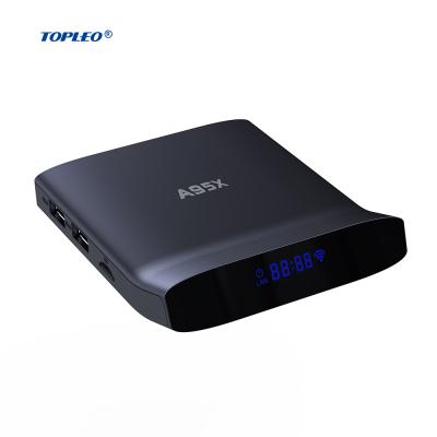 China Portable Dual Band Android Core 2.4G/5G WiFi Amlogic S905W2 32GB 11.0 4K TV Quad Core Support 4K Topleo Smart Box for sale