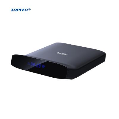 China Support 4K Topleo Dual Band Smart 4K 2.4G/5G WiFi Amlogic S905W2 32GB Dual Band Android TV Box 11.0 for sale