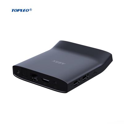 China Support 4K Topleo Smart Portable 4K ROM 16GB/32GB/64GB TV Box Android 11 for sale