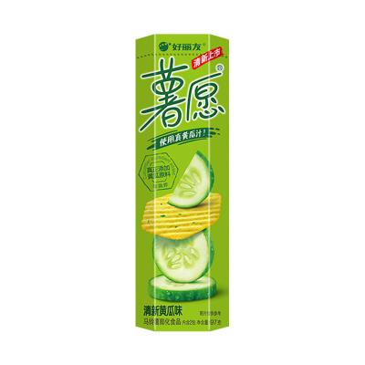 China Orion 97g Natural Wholesale High Quality Chinese Fresh Potato Chips Cucumber Flavor Potato Chips for sale