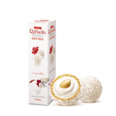 China Raffaello T3 High Quality White Chocolate 30g Coconut & Almond Rafaella BALL for sale