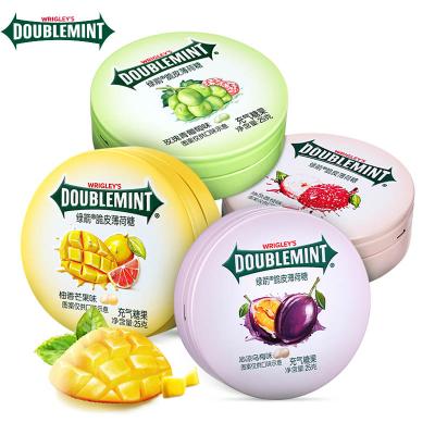 China Wrigley's 25g Doublemint Mints Variety Fruit Flavors Sugar Free Crunch Box for sale