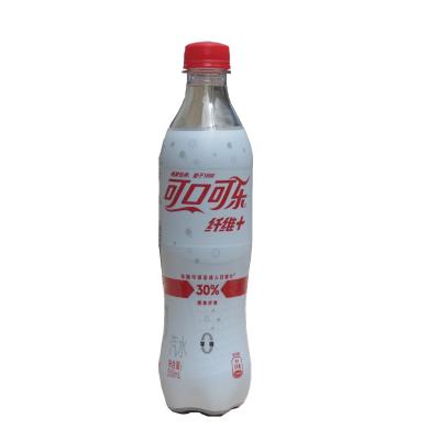 China Hot selling natural and 0 cola soda 30% dietary fiber 0 fat coca cola 500ml for sale