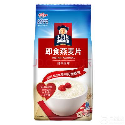 China Quaker Low-CARB Instant Oatmeal Pillow Pack Health Breakfast Selected 700g High Quality for sale