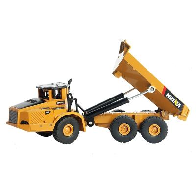 China Toy TongLi Huina 1/50 1712 diecast toy diecast truck alloy construction model vehicle professional enginering dump truck model car for sale