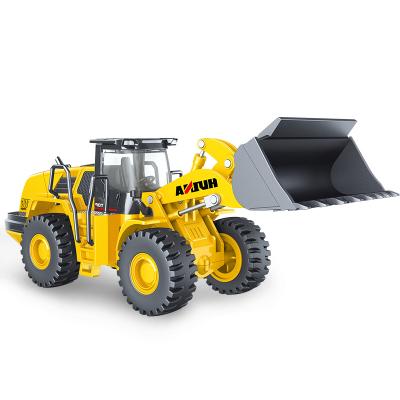 China Huina 1714 Alloy Model Building Toy TongLi Model Alloy Loader Car Truck Wheel Loader Diecast Professional 1/50 Construction Vehicle for sale