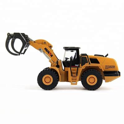 China Professional 1/50 Construction Vehicle Diecast Huina 1716 Alloy Building Model Toy TongLi Toy Truck Wood Construction Wood Loader Model for sale