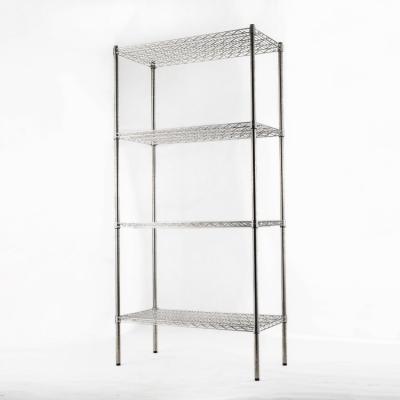 China Sustainable Adjustable Metal Kitchen Rack Rack Shelf Stainless Steel Wire Shelving with ss304 and ss201 for sale