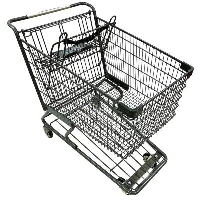 China Corrosion Protection 4 Wheel Supermarket Shopping Trolley Cart for sale