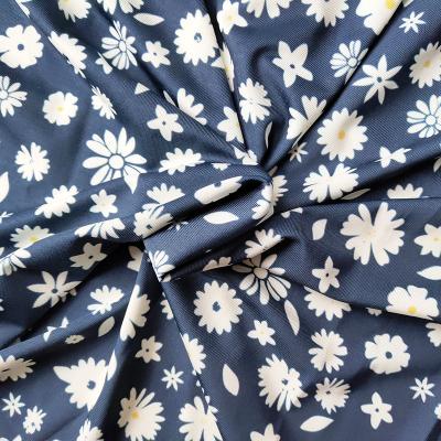 China Digital Printing Waterproof Fabric 95%Polyester 5%Spandex Knitting Fabric For Dress for sale