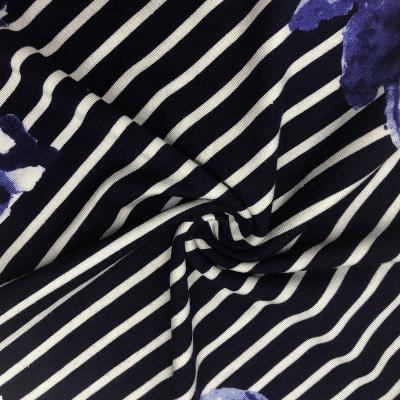 China Hot Sales Stretch Jersey Printed Rayon Fabric Rayon Printed Fabric for sale