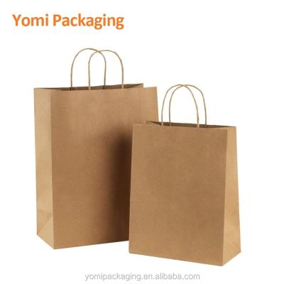 China Granola Nut Bar China Manufacturers Wholesale Cheap Shopping Recycled Brown Custom Printing Paper Bags Kraft Paper For Grocery for sale