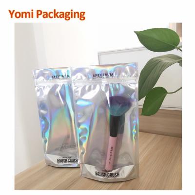 China Moisture Proof Matte Mylar Bags Custom Printed Smell Proof Mylar Zipper Bag Foil Coffee Tea Packaging Hologram Bags for sale