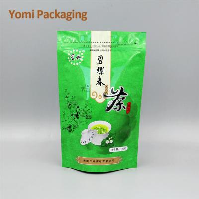 China High Quality Security Ziplock Resealable Holder Up Pouch Plastic Food Coffee Packaging Custom Logo Tea Bags for sale