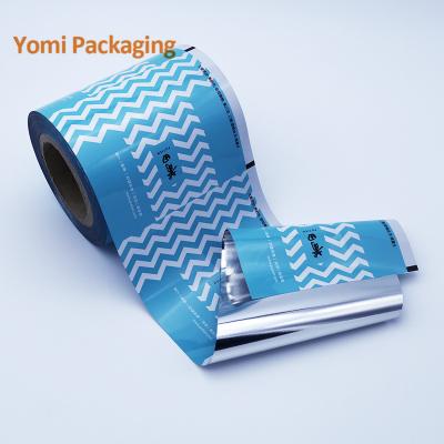 China Food grade printing custom logo aluminum laminated flexible barrier wrapping rolling film for sale