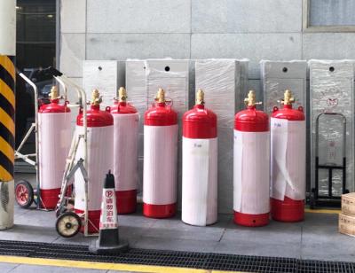 China 90L FM200 Clean Agent Fire Suppression System Fm-200 Cylinder for sale