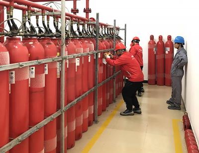 China Lpg Fm200 Cylinder System Clean Agent FM200 Cabinet Fire Extinguisher For Computer Room for sale