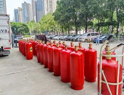 China 90L Hfc-227ea Gas Cylinder Fm 200 Fire Suppression System Gas for sale