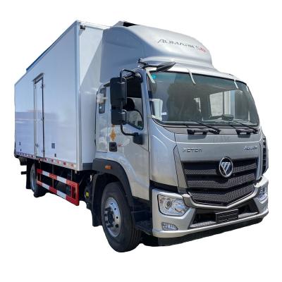 China Brand new foton cold room chiller van refrigerator fiberglass truck mounted refrigerator 1-10T for sale