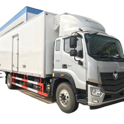 China Foton Aumark chicken seafood reefer truck frozen freezer 1-10T fridge chiller van cooler for sale