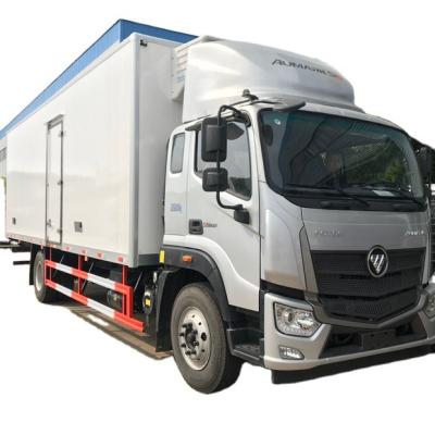 China Foton forland RHD refrigerated container frp material capacity frozen fish transport truck 1-10T for sale