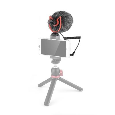 China Helmet Microphone Camera Video Record Microphone Compact VS Mounted Video Microphone On-Camera Recording MIC for iPhone Android DSLR for sale