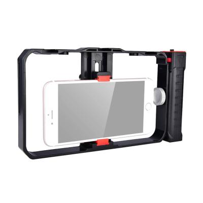 China ABS 6.6 Inch Smartphone Live Video Shooting Stabilizer Handheld Cell Phone Plastic Cage for sale