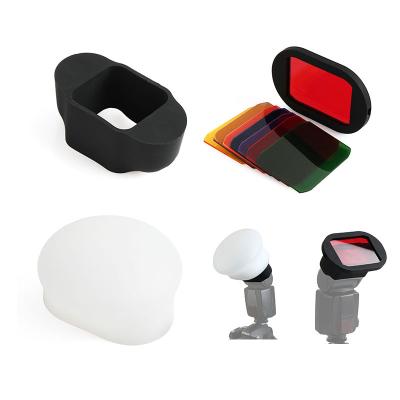 China Silicone Grip+Sphere+Gels Photo Photography Softbox Camera Flash Speedlite Kit Suit for sale