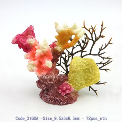 China Sustainable Coral Aquarium Ornament Set Colorful Aquarium Decoration With Plants for sale