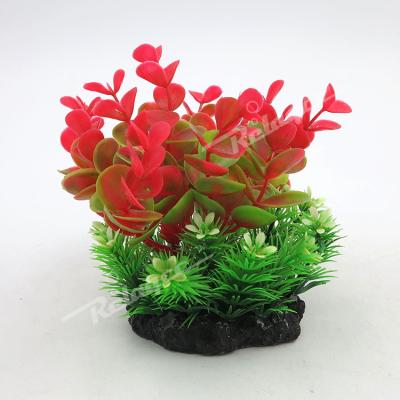 China Sustainable Aquarium Plastic Plants Grass Artificial Plastic Aquatic Plant for sale